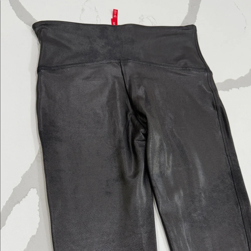 SPANX Black Faux Leather Leggings size Large- **Never worn** - Picture 5 of 5